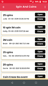 Free spins for coin master
