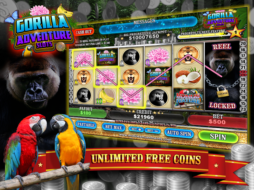 Captura de Pantalla 12 Gorilla Adventure Slots android