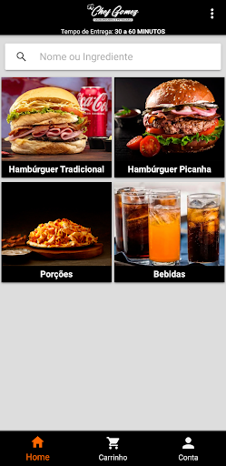 Android application Chef Gomez Burger e Petiscaria screenshort