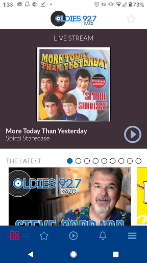 Android application Oldies 927 screenshort