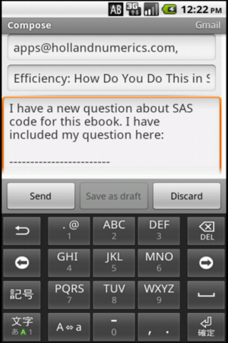Efficiency: Do This In SAS? Screen 3