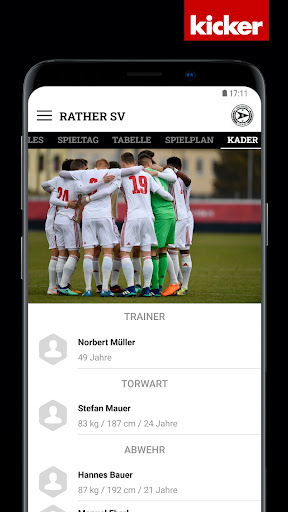 Android application Rather SV screenshort