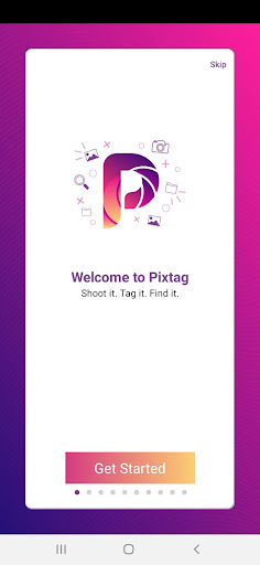 Android application PixTag screenshort