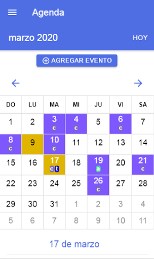 Android application SANTÍSIMA GUADALUPE screenshort