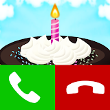 happy birthday fake call game icon