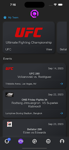 MMAPP Screen 2