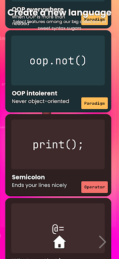 Language Tycoon Designer Screen 2