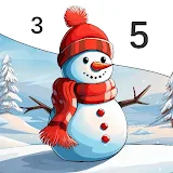 Winter Color by Number Game icon