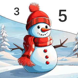 Winter Color by Number Game apk