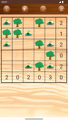 Tents Puzzle: Find the Tents - Screenshot 3