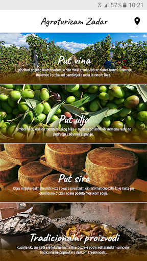 Android application Agroturizam Zadar screenshort