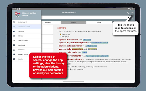 Legal lexicon in 3 languages screenshot 21
