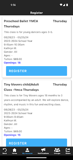 Dayton Ballet School Screen 3