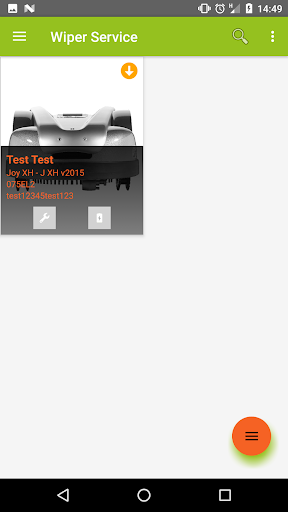 Android application Wiper Service screenshort