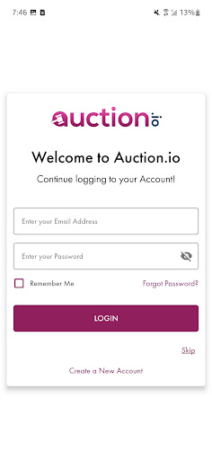 Auction.io Screen 2