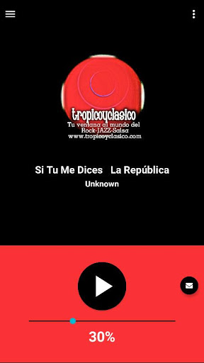 Android application TropicoyClasico screenshort