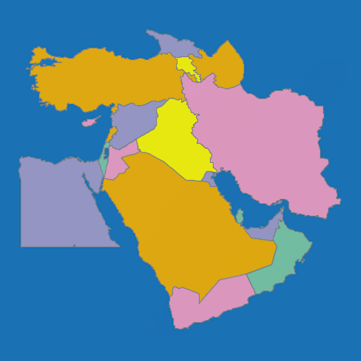 Middle East Map Puzzle  Icon