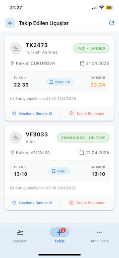 HavaLimanı - Uçuş Takibi Screenshot 3 - AppWisp.com