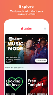 Tinder Dating app. Meet People Screenshot