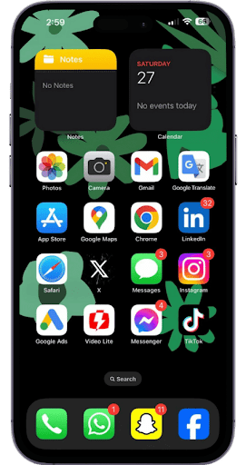 iPhne 13 Pro Max Launcher Screen 2