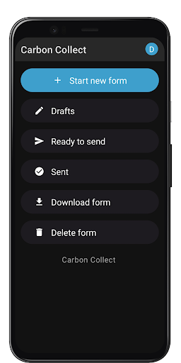 Android application Carbon Collect screenshort