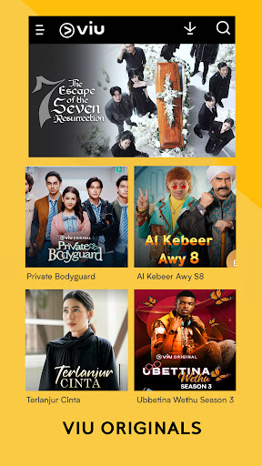 Android application Viu: Dramas, TV Shows & Movies screenshort