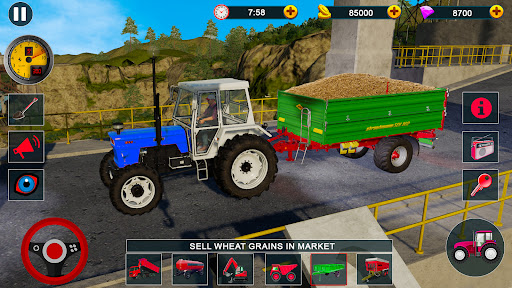 Farmers Life: Tractor Driving