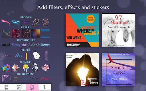 Book Cover Maker - Text Design