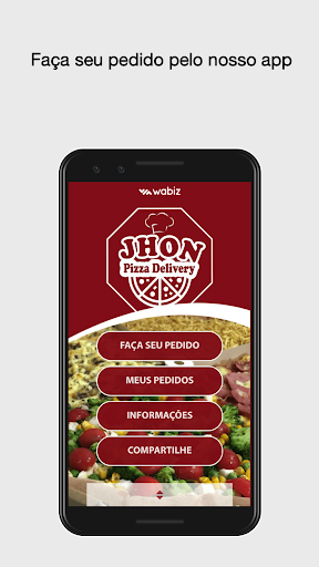 Android application Jhon Pizza Delivery screenshort
