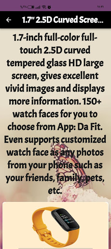 Android application BRIBEJAT BT3 Smart Watch guide screenshort