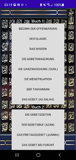 Sahih Al Bukhari (Deutsch) Screen 2