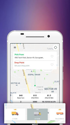 Android application Apporio Delivery screenshort