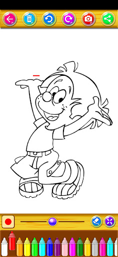 Android application boule and bill coloring book screenshort