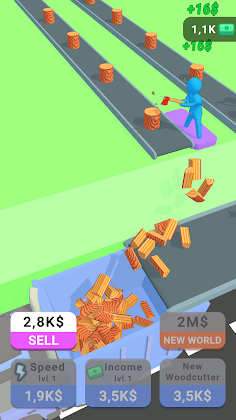 Wood Cutter Clicker - Screenshot 1