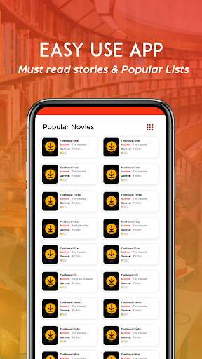 Android application English Novels screenshort