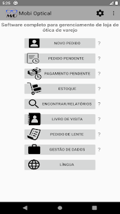 Visualização do aplicativo