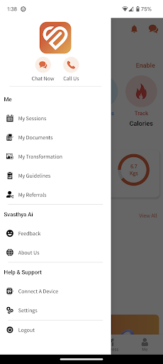 Android application Svasthya AI screenshort