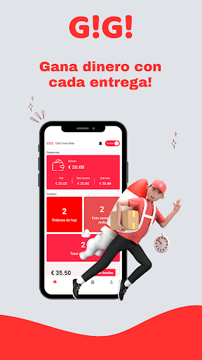 Android application GiGi Food Rider screenshort