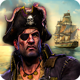 Caribbean Sea Pirate War 3D Outlaw Pirate Ship Sim icon