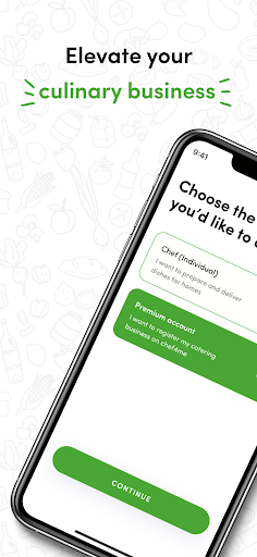Android application Chef4Me-Vendors screenshort