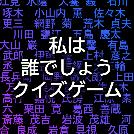 私は誰でしょうクイズゲームアプリ logo
