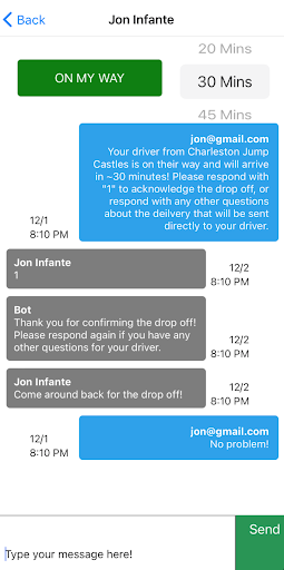cjcChatApp Screen 3