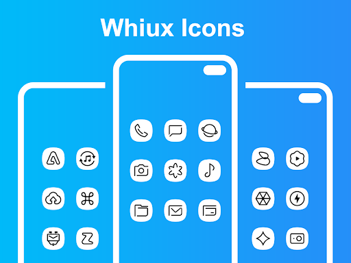 Whiux White - Icon Pack - Personalization - apps