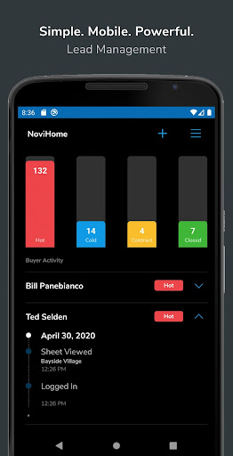 Android application NoviHome Focus screenshort