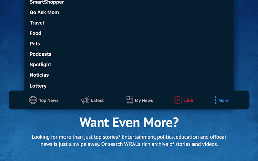 WRAL News App screenshot
