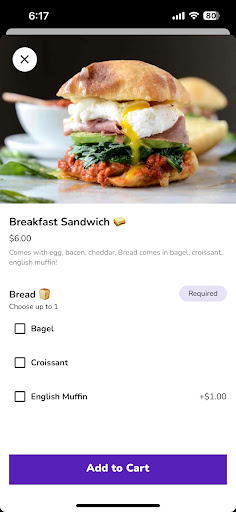 Android application Nolly - Skip school food lines screenshort