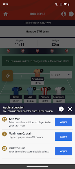 Dream Team - Fantasy Football 14.03.97 APK + Mod (Unlimited money) untuk android