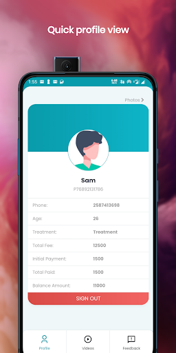Android application Probe Patient screenshort