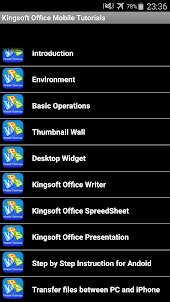 Tutorials for Kingsoft Office