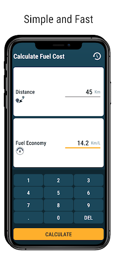 Fuel Mileage-Diesel Calculator Screen 2